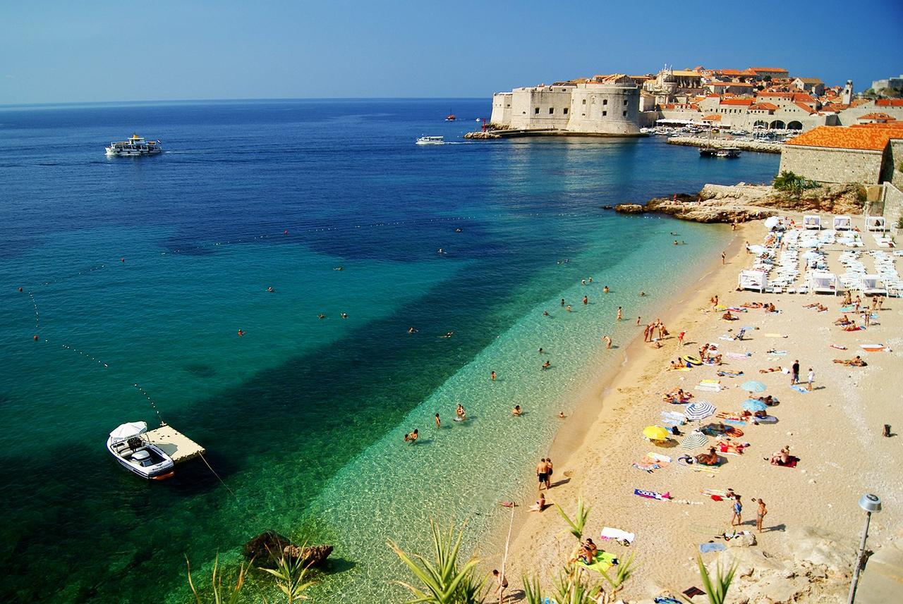 Luxury Beachfront Apartment Banje Дубровник Экстерьер фото